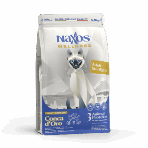 NAXOS CAT STERILIZED karma dla kotów dorosłych na bazie kaczki, kurczaka i indyka 1,5 kg