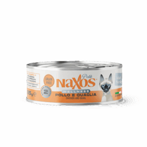 NAXOS CAT STERILIZED Puszka dla kotów sterylizowanych o smaku kurczaka i przepiórki 85g