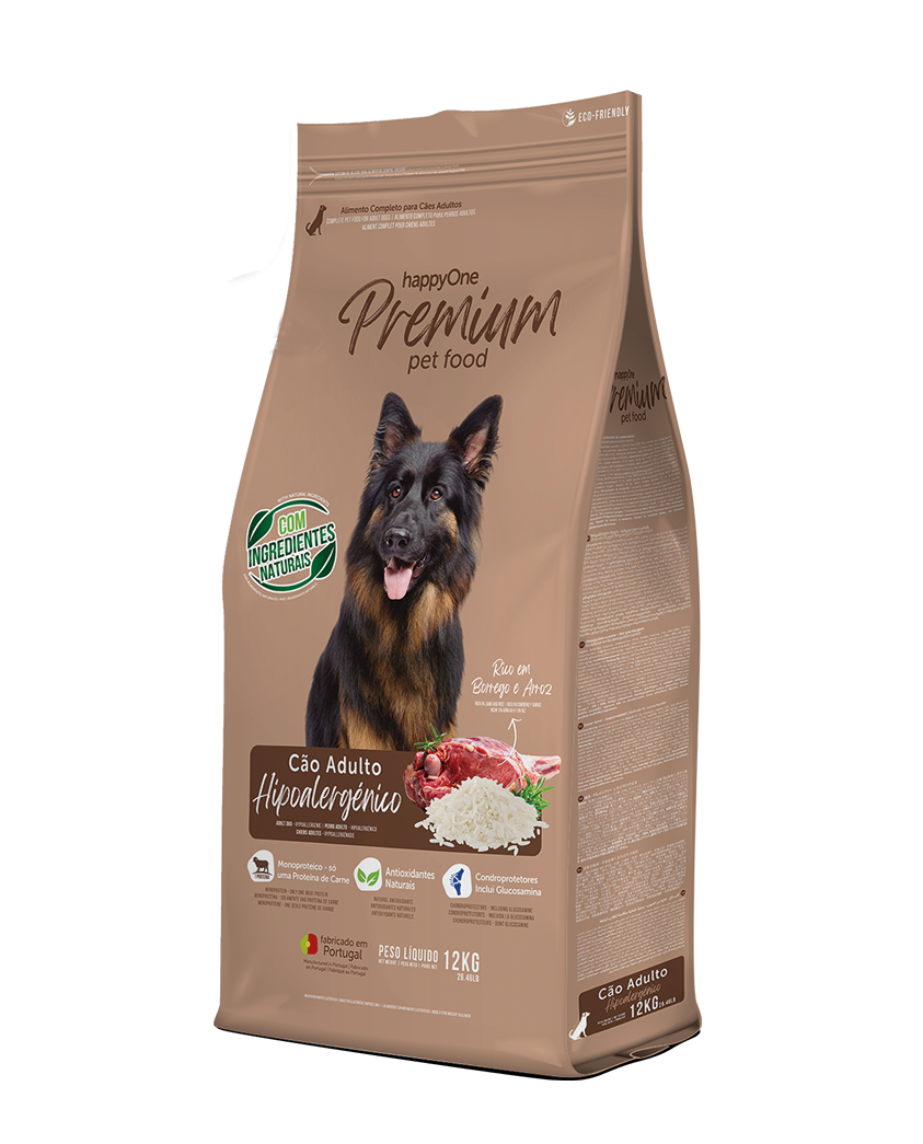 happyOne Adult Dog - Hypoallergenic z jagnięciną 12kg
