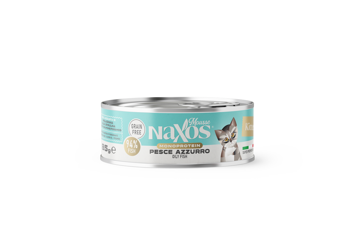 NAXOS CAT MONO Puszka dla kociąt o smaku tłustych ryb 85g