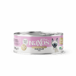 NAXOS CAT STERILIZED MONO Puszka dla kotów sterylizowanych o smaku wieprzowiny 85g
