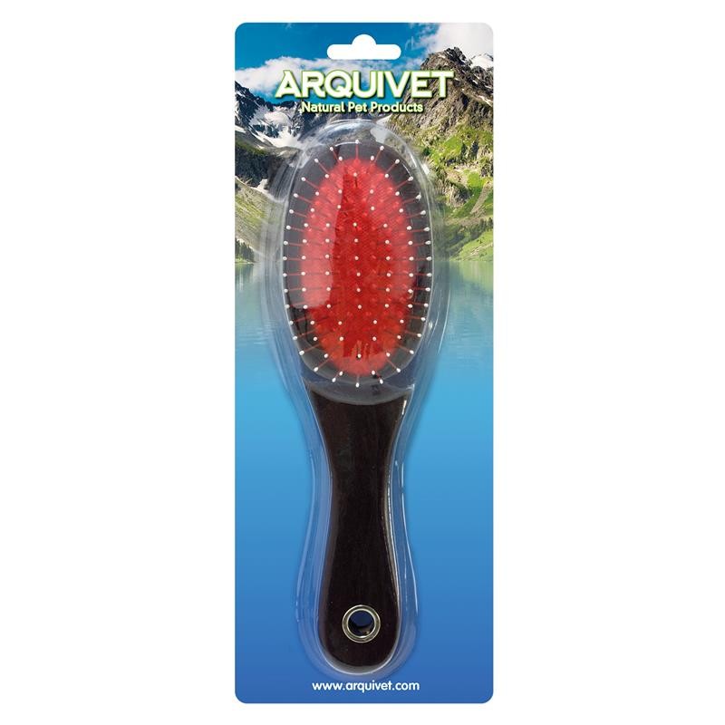 ARQUIVET Szczotka dwustronna dla psa/kota 22 x 5,5 cm - obrazek 3