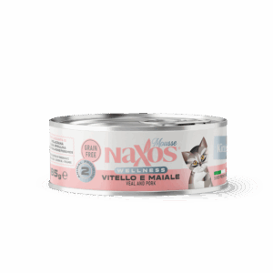 NAXOS CAT Puszka dla kociąt smaku cielęciny i wieprzowiny 85g